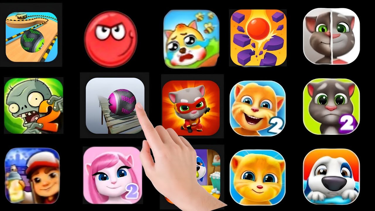 My talking tom,my talking angela 2,tom time rush,car stunt master, going play game play