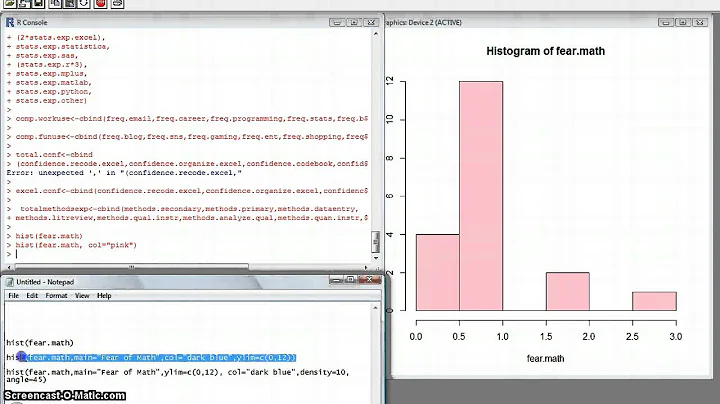 Color Modification of Histograms in R