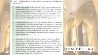 7A 3.47 Reading: At the National Portrait Gallery