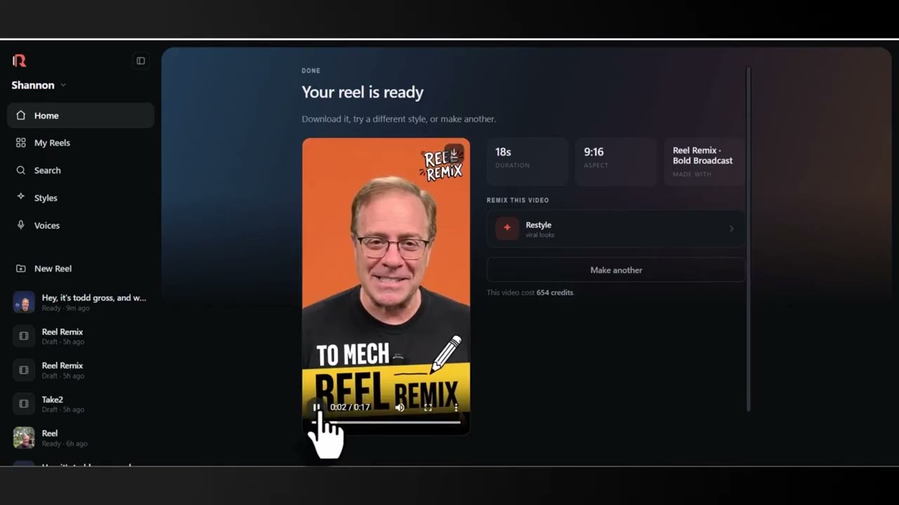 YouTube player