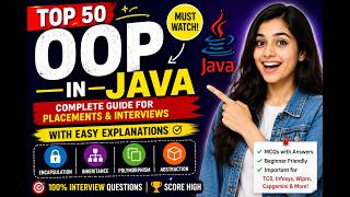 Top 50 OOP MCQs in Java 🔥 | Java OOP Interview Questions & Answers | TCS, Capgemini, Accenture