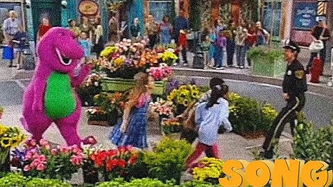 Walk Around the Block! 💜💚💛 | Barney | SONG | SUBSCRIBE