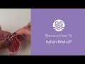 Berroco yarn  how to sewn tubular bindoff  italian bind off