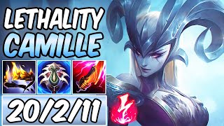 FULL BURST LETHALITY CAMILLE MID WITH ELECTROCUTE | New Build & Runes | League of Legends