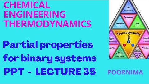 PARTIAL PROPERTIES FOR BINARY SYSTEMS  PPT - LECTURE 35 #chemicalengineering #ChemicalEnggLectures