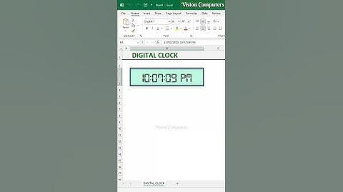 Digital Clock in Excel‼️⏰🔥 Must try #excel #exceltips #exceltraining