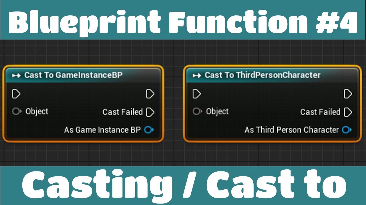 Unreal Engine 4 Blueprint Function - Casting - YouTube