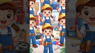 Learn Jobs for Kids 👩‍⚕️👮‍♂️ | Doctor Teacher Police Nurse Mechanic | Kids Learning Video #shorts