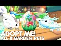 All 8 new garden egg petshow to get all garden egg pets fast adopt me event roblox
