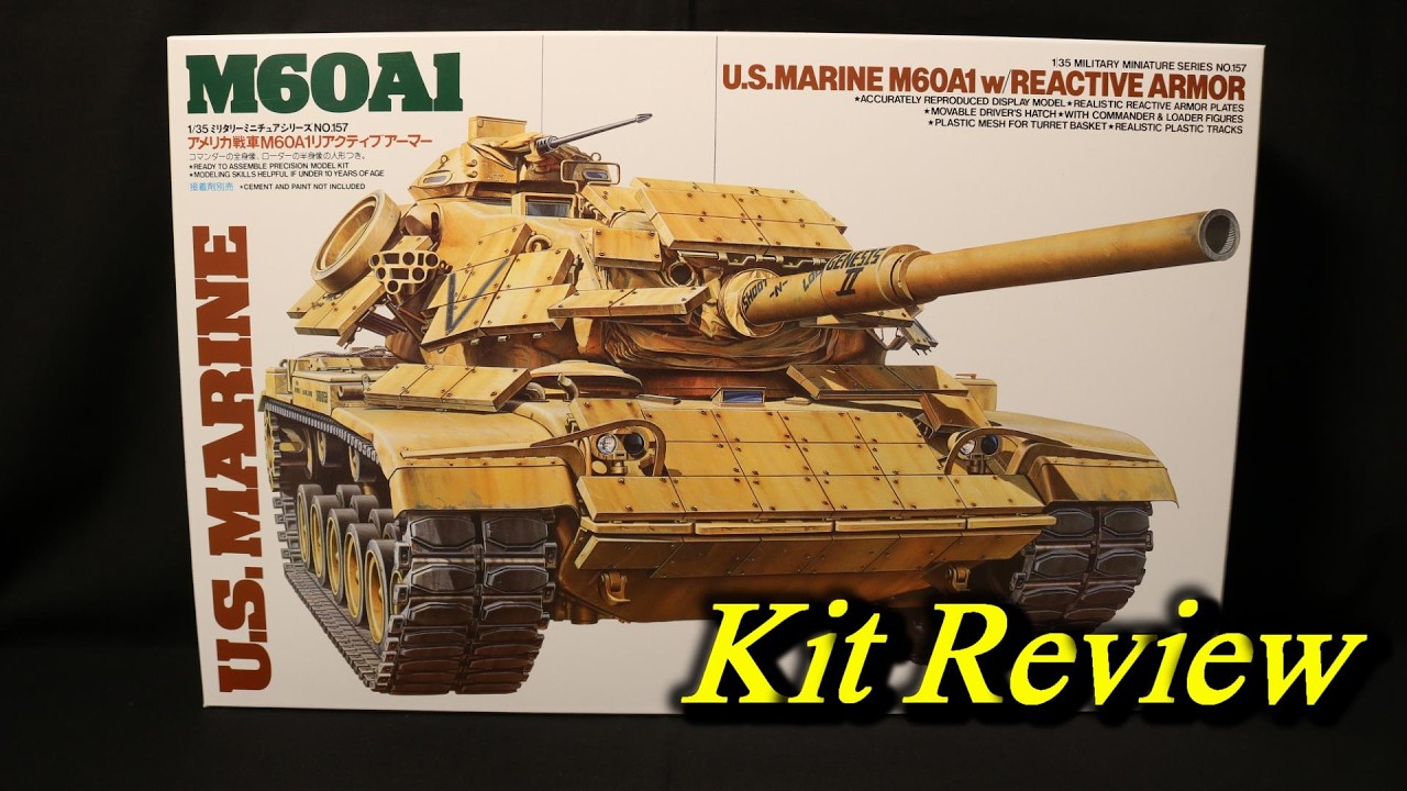 Tamiya U.S.Marine MBT M60A1 w/Reactive Armor ( English Sub ) - YouTube