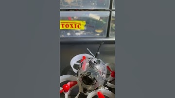 Brush tiny whoop BeecoreX FR flight controller with mods