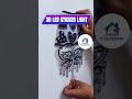 3D LED Wall Lamp Sticker | Night Light | Wallpaper Decor | Home Accessories | Self Adhesive