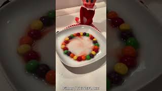 Elf on the Shelf’s Sweetest Trick: Creating a Skittles Rainbow Masterpiece