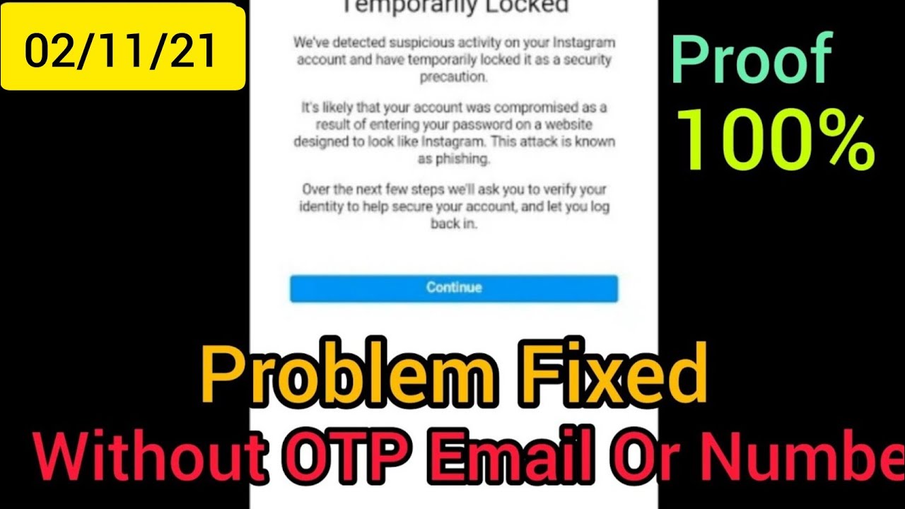 HOW TO GET BACK YOUR INSTAGRAM ACCOUNT AFTER TEMPORARILY LOCKED