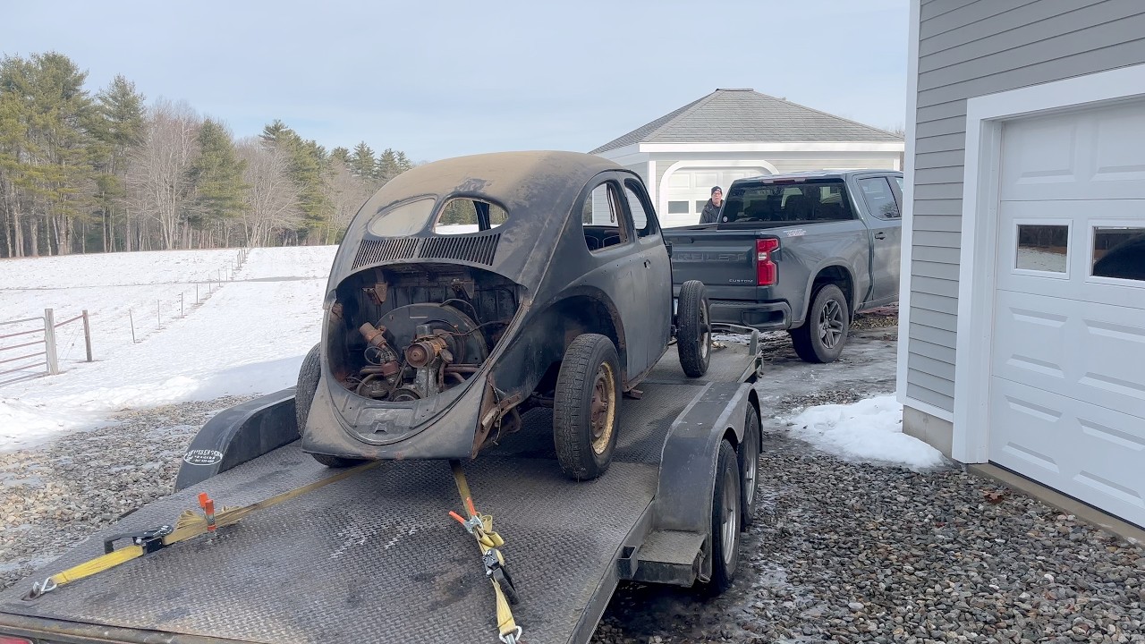 Barn Find 1951 Vw Beetle Split Found - JunkYard Rescue?
