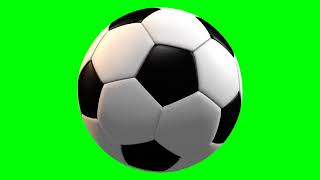 Soccer Ball | Green Screen | Rotation Animation | Free Stock Video | Royalty Free Video No Copyright