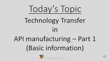Technology Transfer   Part 1