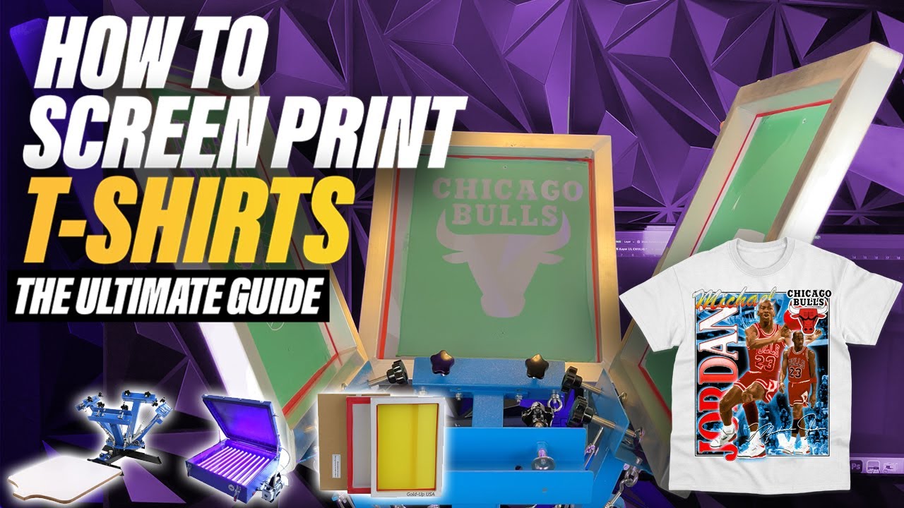 How To Screen Print T-Shirts At Home Using The Best Screen Print Starter Kit  (Merch Makr Tutorial) 