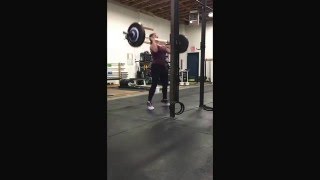 Failed push jerk at 65kg