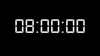 8 Hour Count Up Timer No Ads | Black Screen | Study, Focus, Workout, Sleep