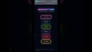 Neon Glowing Buttons with Tailwind CSS — Cyberpunk UI Component Pack
