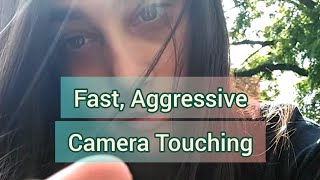 Fast & Aggressive ASMR Random Fast Paced Triggers Outside (Actual Camera Touching)
