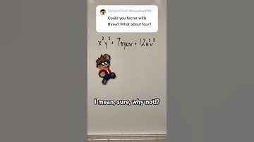 Can you factor a trinomial with FOUR variables!? (Ridiculous example) #shorts