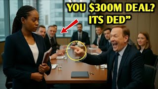 “They Mocked a Black Single Mom in the Boardroom — Then She Ended Their $300 Million Dream Deal!”