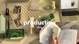 a productive vlog | ep. 6 π | ending midterms, making presentations, online classes, Kpop store