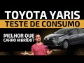 TOYOTA YARIS - TESTE DE CONSUMO.... MELHOR QUE CARRO HÍBRIDO?