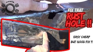Fix that rust hole in your Jeep Frame for Free or Really Cheap!!
