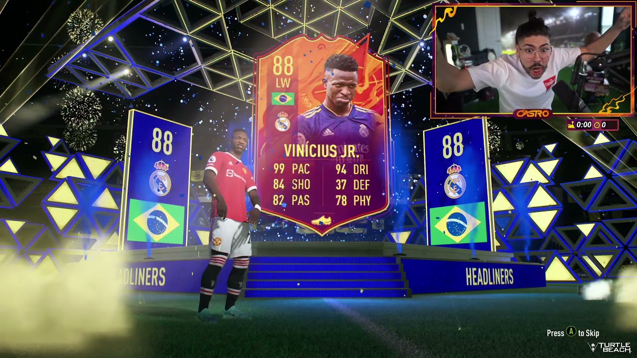 Castro1021 Gets Vini Headliner In A Pack ! Fifa 22