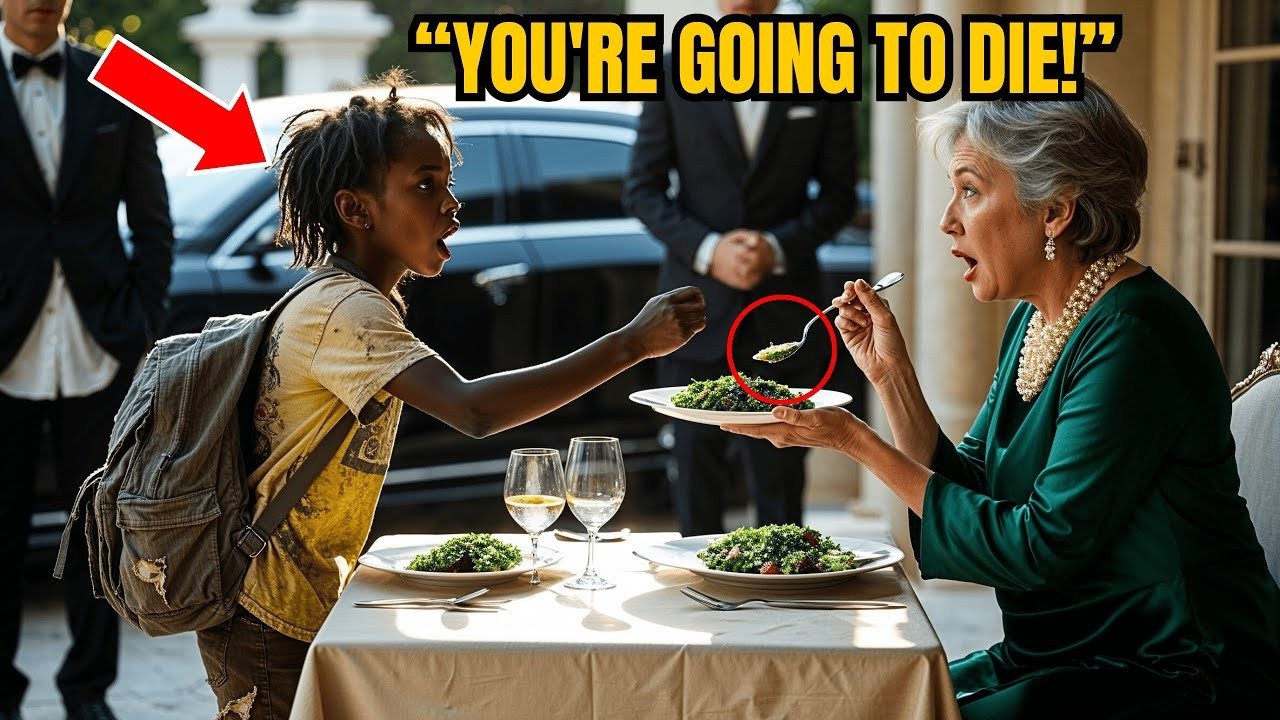 Homeless Girl Shouts “DON'T EAT THAT!” Billionaire Freezes When She Finds Out Why