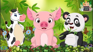 Funniest Animal Sounds In Nature: Pig, Panda, Cow, Boar, Polar Bear -Animal videos