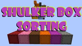 Automatic SHULKER Box SORTING System - TUTORIAL - Minecraft