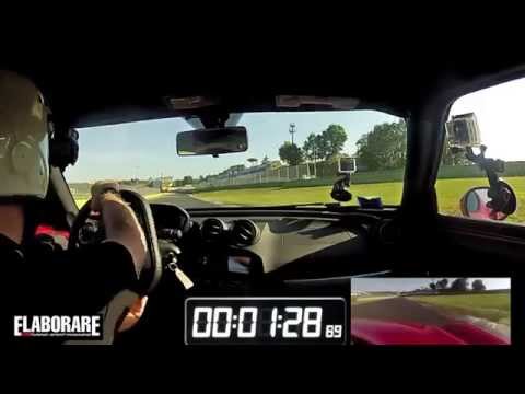 Alfa Romeo 4C 👉 Traiettorie in pista a Vallelunga on board, tempo sul giro [4C stock]