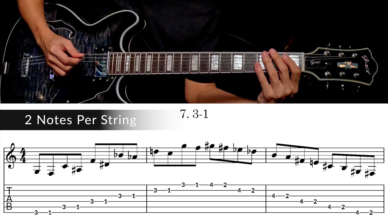 2 Notes Per String 3-1 - YouTube