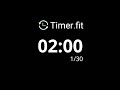 1 minute interval timer with 10 seconds rest