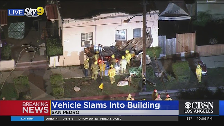 1 Person Dead After Vehicle Crashes Into Building In San Pedro