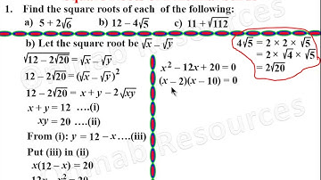 Surds: Square Roots of Binomial Surds