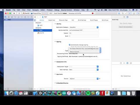 Older MacOS and Xcode Account Signing Problem
