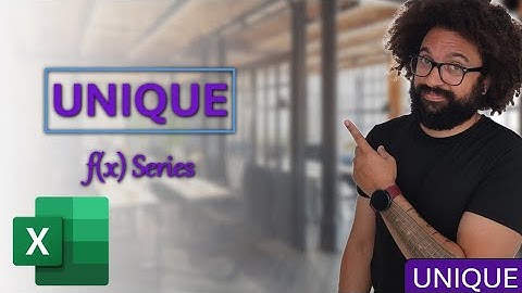 Fórmula Unique (Único) en Excel - Saca los valores que se repiten
