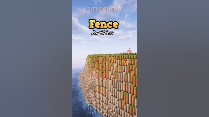 Fence Minecraft Build Ideas #minecraft