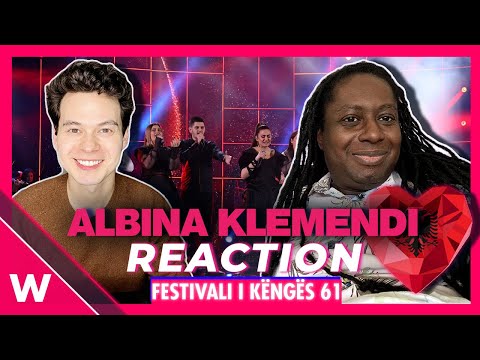 Albina Kelmendi "Duje" REACTION (FiK 61) | Albania's Eurovision selection