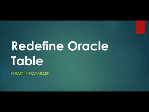 Table Redefinition - YouTube