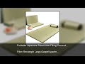 Foldable Japanese Tatami Mat Filling Coconut Fiber Rectangle Large Carpet Apartment Bedroom Sle