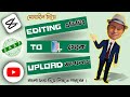 How to edit video, add custom font, add music & Upload video to YouTube by Mobile? CapCut বাংলা টাইপ