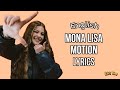 Zahide Mona Lisa Motion English Translation English Lyrics Tekst 