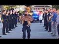 K9 Police Dogs Funeral Processions. Thank You for Your Service.