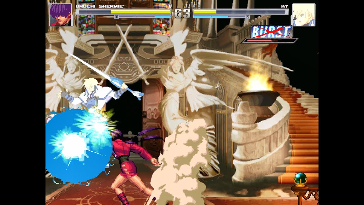 Orochi Shermie vs Ky